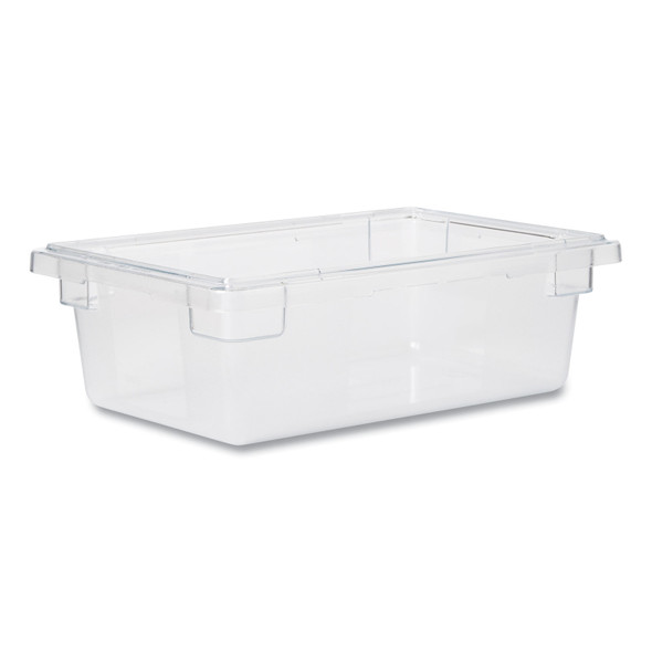 Food/Tote Boxes, 3.5 gal, 18 x 12 x 6, Clear, Plastic