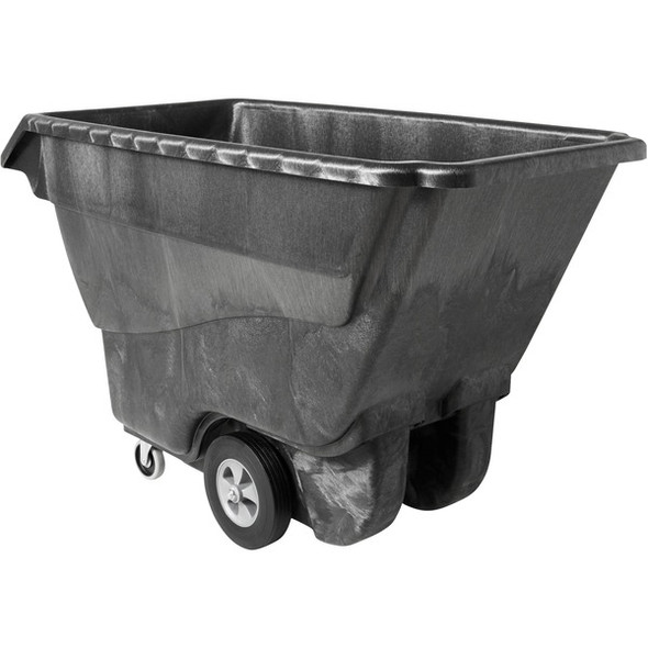 Rubbermaid Commercial Standard Duty Utility Truck - 1250 lb Capacity - Structofoam - x 33" Width x 72" Depth x 43" Height - Black - 1 Each