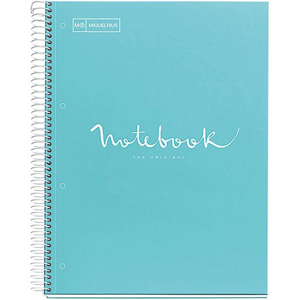 Roaring Spring Fashion Tint 1-subject Notebook - 1 Subject(s) - Wire Bound - 3 Hole(s) - 24 lb Basis Weight - 0.30" x 8.5" x 11" - Cardboard, Plastic Cover - Perforated, Hole-punched, Sturdy, Bleed-free, Printed, Durable, Smooth - 1 Each