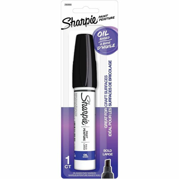 Sharpie Oil-Based Paint Markers - Bold Marker Point - Black Oil Based Ink - 1 Pack