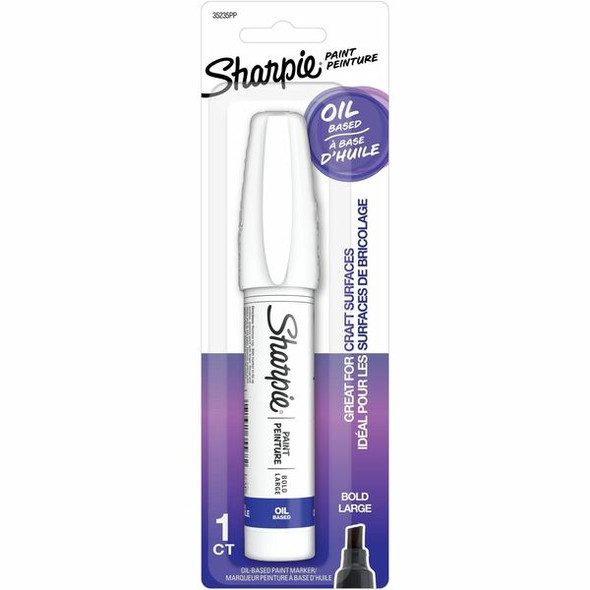 Sharpie Oil-Based Paint Markers - Bold Marker Point - White Oil Based Ink - 1 Pack