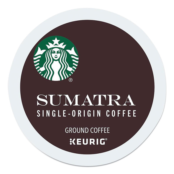 Sumatra Coffee K-Cups, Sumatran, K-Cup, 96/Box