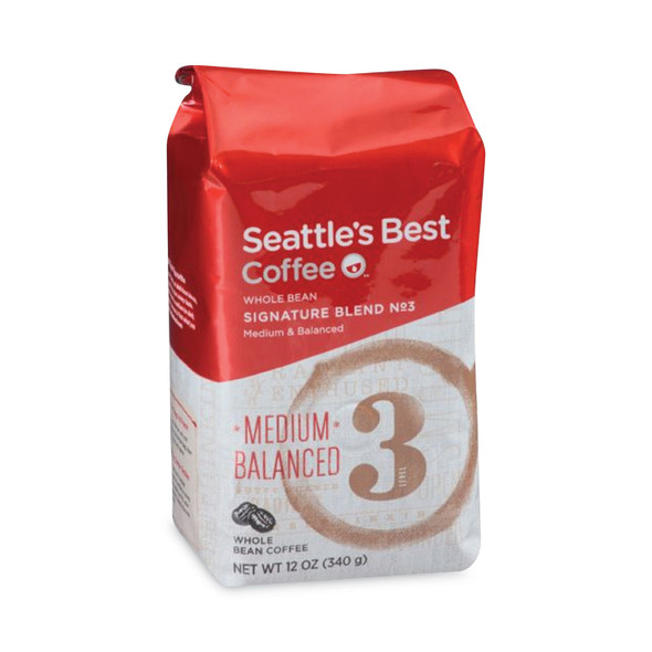 Port Side Blend Whole Bean Coffee, Medium Roast, 12 oz Bag, 6/Carton