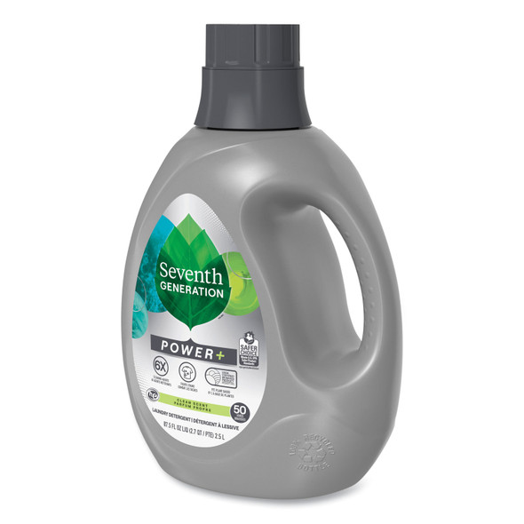 Power+ Laundry Detergent, Clean Scent, 87.5 oz Bottle