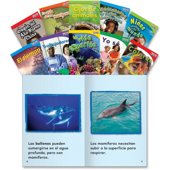 Shell Education TFK 1st-grade Spanish 10-Book Set 2 Printed Book - Book - Grade 1 - Spanish