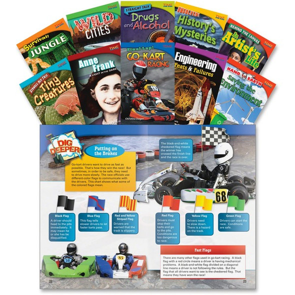 Shell Education TFK Advanced 4th-Grade 10-Book Set 3 Printed Book - 48 Pages - Book - Grade 4 - English