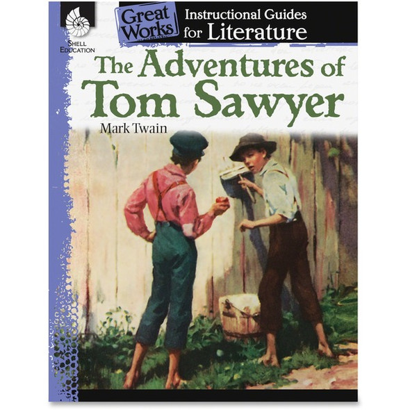 Shell Education Adventures Tom Sawyer Instruction Guide Printed Book by Mark Twain - 72 Pages - Shell Educational Publishing Publication - Book - Grade 4-8