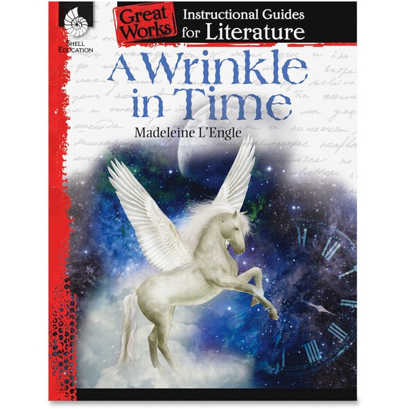 Shell Education Wrinkle In Time Great Works Instructional Guides Printed Book by Madeleine L'Engle - 72 Pages - Shell Educational Publishing Publication - Book - Grade 4-8