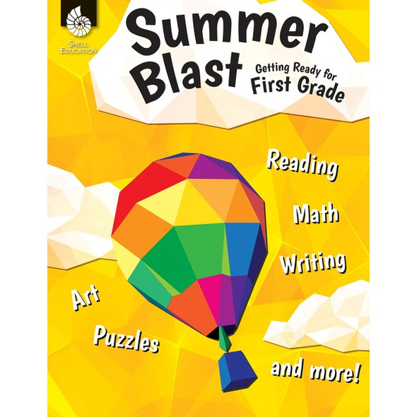Shell Education Summer Blast Student Workbook Printed Book by Jodene Smith - 128 Pages - Book - Grade K-1 - Multilingual