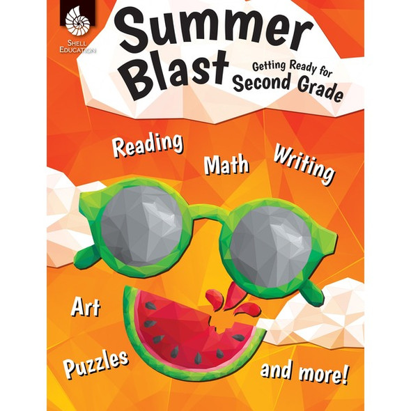 Shell Education Summer Blast Student Workbook Printed Book by Jodene Smith - 128 Pages - Book - Grade 1-2 - Multilingual