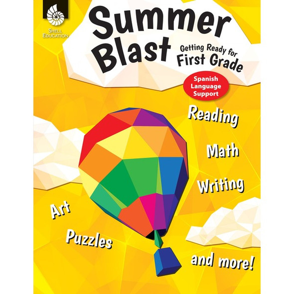 Shell Education Summer Blast Spanish Workbook Printed Book - Book - Grade K-1 - Spanish, English