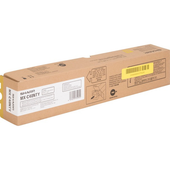 Sharp MX-C40NTY Original Toner Cartridge - Laser - 10000 Pages - Yellow