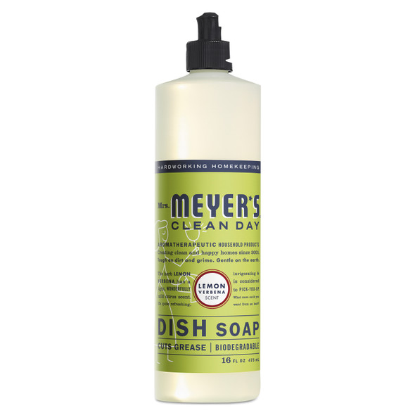 Dish Soap, Lemon Verbena Scent, 16 oz Bottle