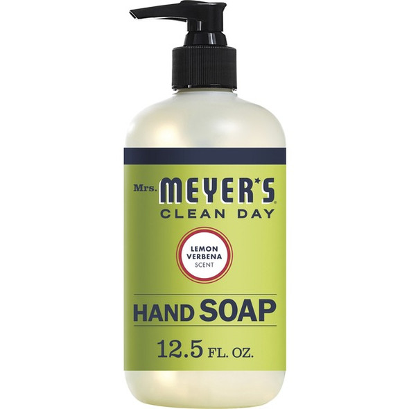 Mrs. Meyer's Hand Soap - Lemon Verbena ScentFor - 12.5 fl oz (369.7 mL) - Dirt Remover, Grime Remover - Hand - Moisturizing - Multicolor - Non-drying, Paraben-free, Phthalate-free - 1 Each