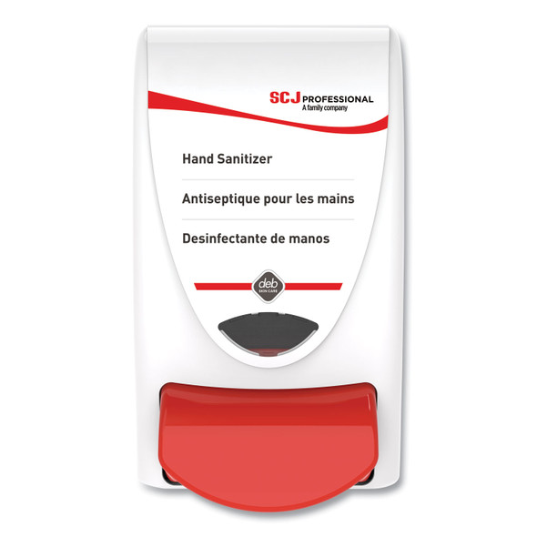 Hand Sanitizer Dispenser, 1 Liter Capacity, 4.92 x 4.6 x 9.25, White