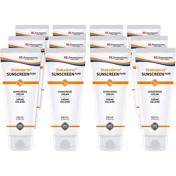 SC Johnson UV Skin Protection Cream - Cream - 3.38 fl oz - Tube - SPF 30 - Skin, Industrial, Automotive, Education - UV Resistant, Water Resistant, Perfume-free, Non Allergic, Non-irritating, Non-greasy, UVA Protection, UVB Protection - 12 / Carton