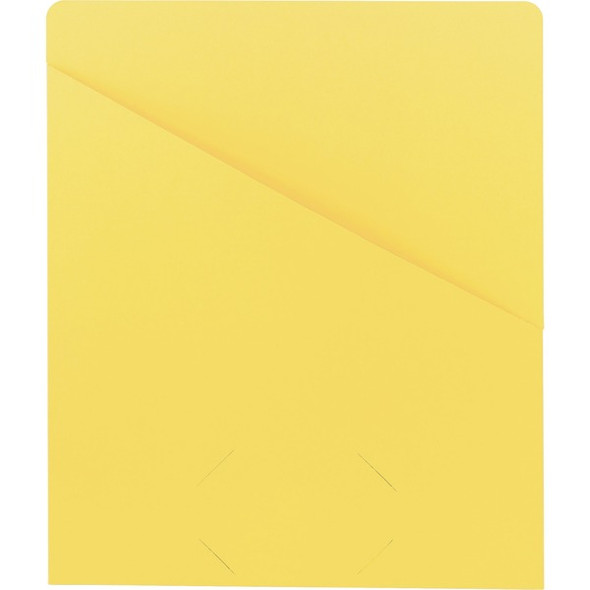 Smead Letter Recycled File Jacket - 8 1/2" x 11" - Yellow - 10% Recycled - 25 / Pack