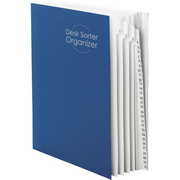 Smead Daily Desk File/Sorter - Printed Tab(s) - Digit - 1-31 - Letter - 8.50" Width x 11" Length - Recycled - 1 Each