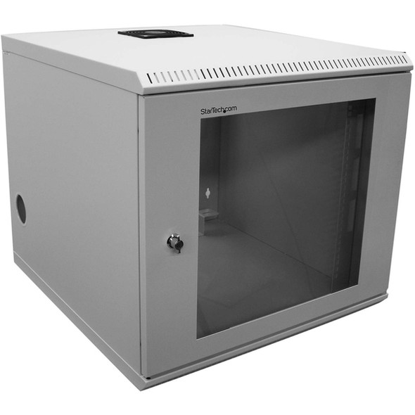 StarTech.com 10U 19" Wallmounted Server Rack Cabinet - Store your servers, network and telecommunications equipment securely in this 10U wall-mountable cabinet - wall mount server rack - wall mount server cabinet - 10u server rack -19" server rack