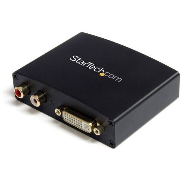 StarTech.com DVI to HDMI Video Converter with Audio - Connect a DVI-D source device with RCA audio to an HDMI monitor/television - displayport to HDMI - displayport adapter - HDMI adapter - displayport converter - HDMI converter