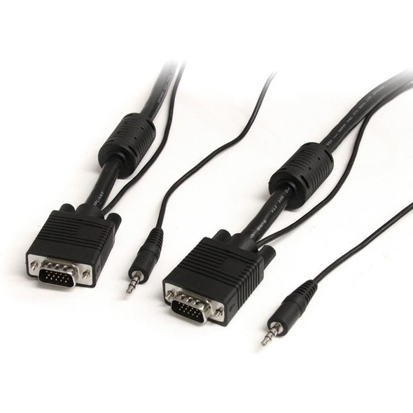 StarTech.com 25 ft Coax High Resolution Monitor VGA Cable with Audio HD15 M/M - Make VGA video and audio connections using a single, high quality cable - 25ft vga cable - 25ft vga video cable - 25ft vga monitor cable -25ft hd15 to hd15 cable