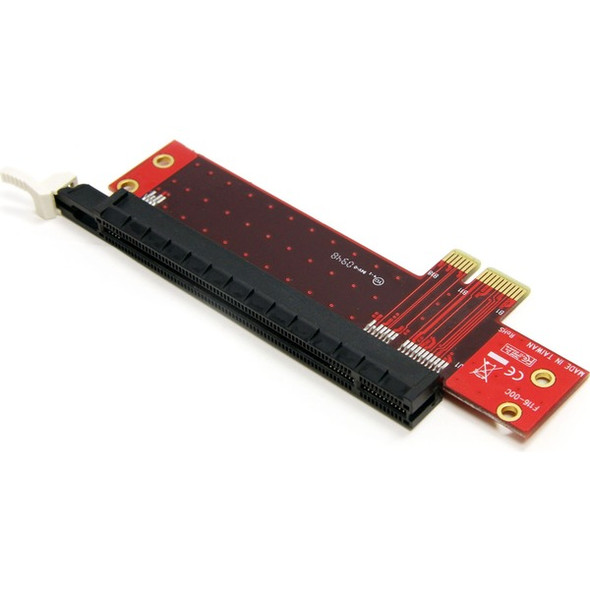 StarTech.com PCI Express X1 to X16 LP Slot Extension Adapter - Connect a low profile x16 PCI Express Card to an x1 slot
