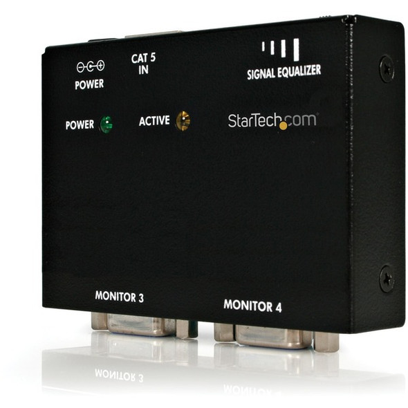 StarTech.com VGA over CAT5 remote receiver for video extender - Extend and distribute a VGA signal to up to 4 displays over Cat5 cable - vga receiver - VGA over Cat5 Receiver - VGA to Cat5 receiver -vga over cat 5 extender