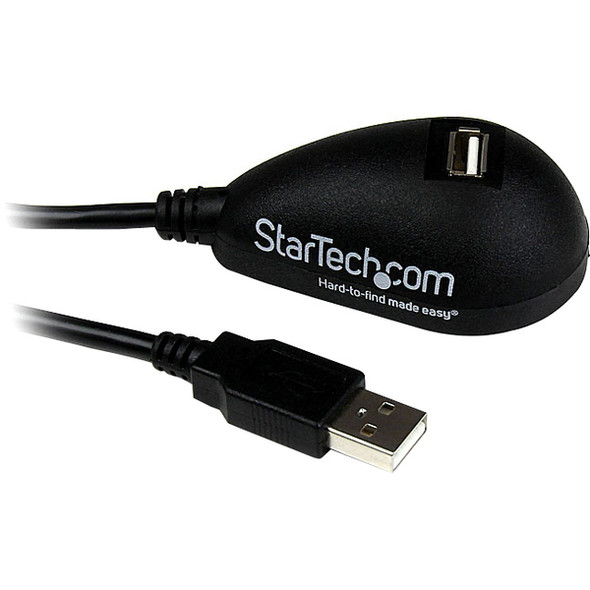 StarTech.com Desktop USB Extension Cable - Extend a USB port from the back of your computer to your desktop - 5 ft usb a to a extension cable - 5ft usb a male to a female cable - 5ft usb 2.0 extension cord