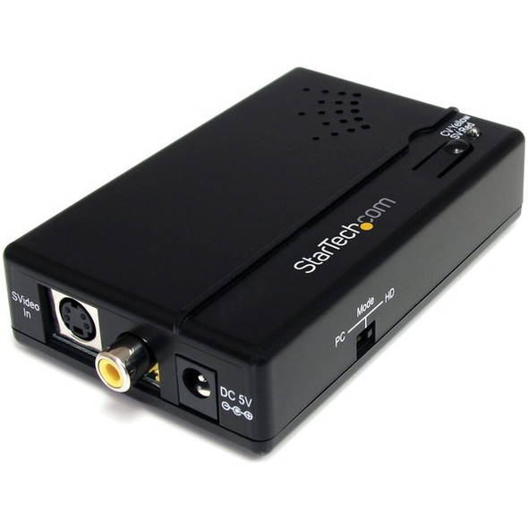 StarTech.com Composite and S-Video to HDMIÃƒÆ’Ã¢â‚¬Å¡&reg; Converter with Audio - Convert a Composite or S-Video Signal and the Accompanying Audio to HDMI - composite to hdmi converter - s-video to hdmi - rca to hdmi converter -svideo to hdmi