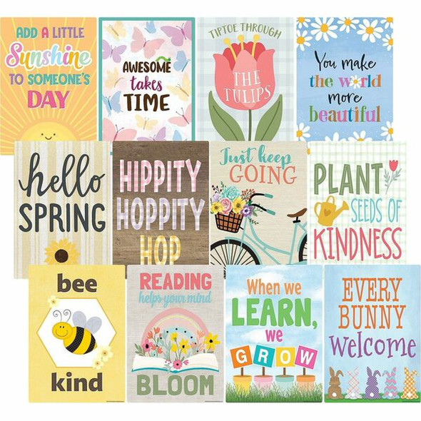 Teacher Created Resources Seasonal Classroom Posters - 11" Width x 15.8" Height - Multi