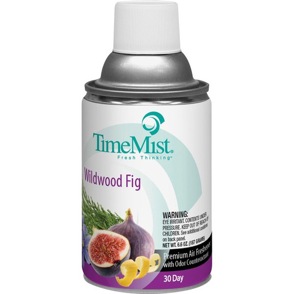 TimeMist Metered 30-Day Wildwood Fig Scent Refill - Spray - 6000 ftÃƒâ€šÃ‚Â³ - 6.6 fl oz (0.2 quart) - Wildwood Fig - 30 Day - 1 Each - Odor Neutralizer, Long Lasting