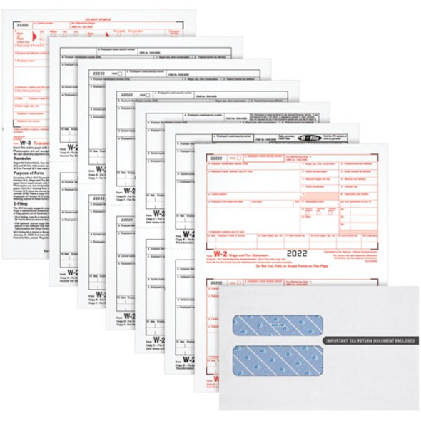 TOPS W2 Laser Forms 6-part Tax Kit - 24 / Pack