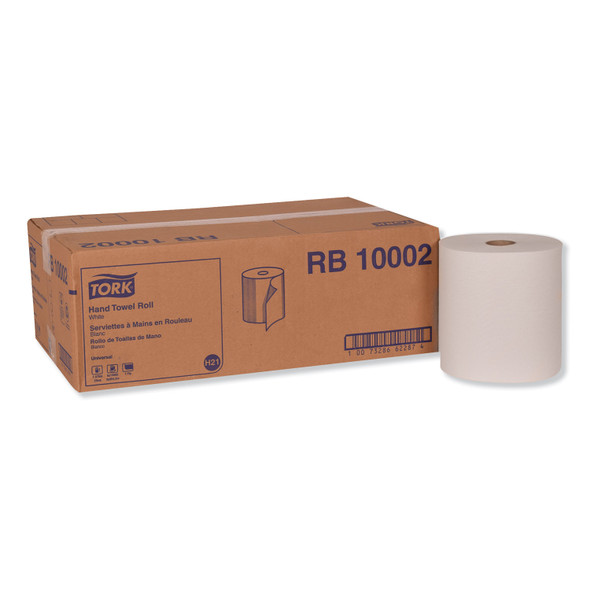 Hardwound Roll Towel, 1-Ply, 7.88" x 1,000 ft, White, 6 Rolls/Carton