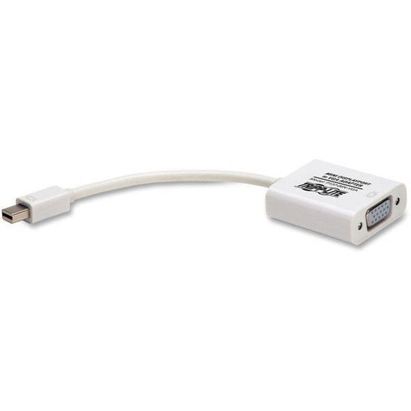 Tripp Lite by Eaton Keyspan Mini DisplayPort to Active VGA Adapter Video Converter (M/F) White 6-in. (15.24 cm) - Video Converter for Mac/PC, MDP2VGA 1920x1200 1080p (M/F) 6-in."