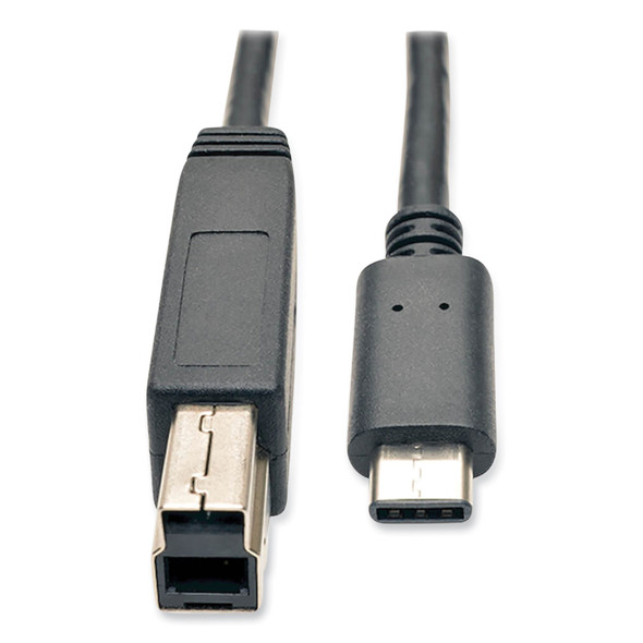 USB 3.1 Gen 1 (5 Gbps) Cable, USB Type-C (USB-C) to USB 3.0 Type-B (M/M), 3 ft, Black