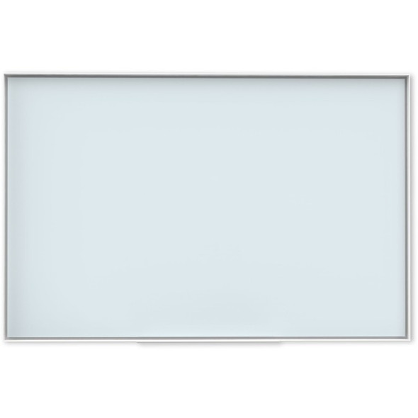 U Brands Frosted Glass Dry Erase Board - 23" (1.9 ft) Width x 35" (2.9 ft) Height - Frosted White Tempered Glass Surface - White Aluminum Frame - Rectangle - Horizontal/Vertical - 1 Each