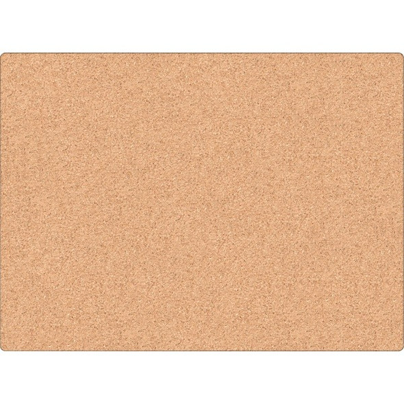 U Brands Cork Canvas Bulletin Board - 23" X 17" , Natural Cork Surface - Self-healing, Durable, Mounting System, Tackable, Frameless - 1 Each