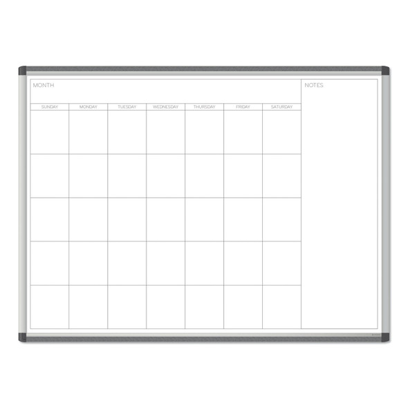 PINIT Magnetic Dry Erase Undated One Month Calendar, 47 x 35, White