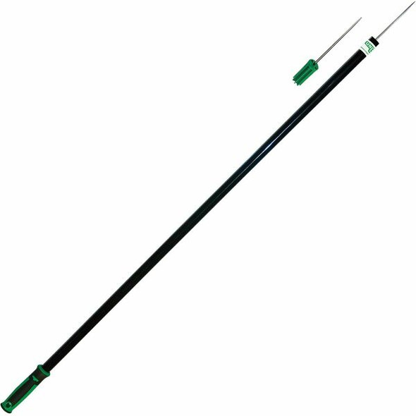 Unger No-Touch Trash/Paper Picker - 42" Reach - Ergonomic Handle, Durable - Steel - Black, Green - 1 Each