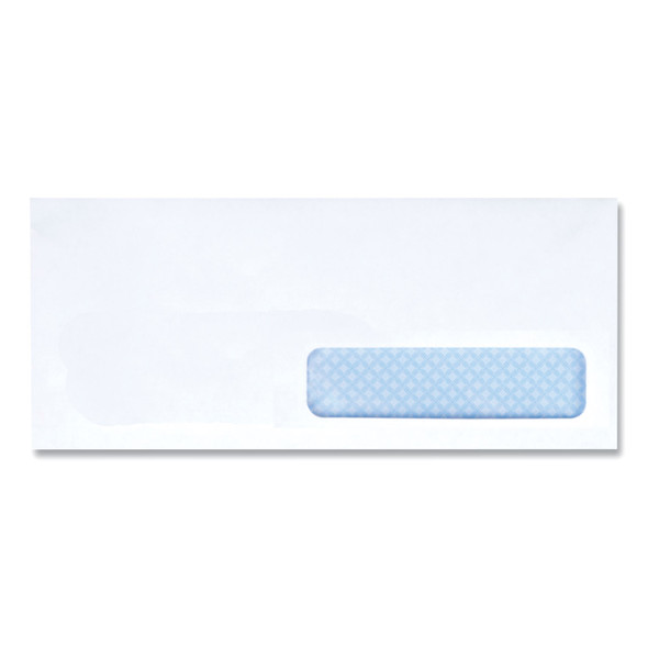 Open-Side Security Tint Business Envelope, 1 Window, #10, Commercial Flap, Gummed Closure, 4.13 x 9.5, White, 500/Box
