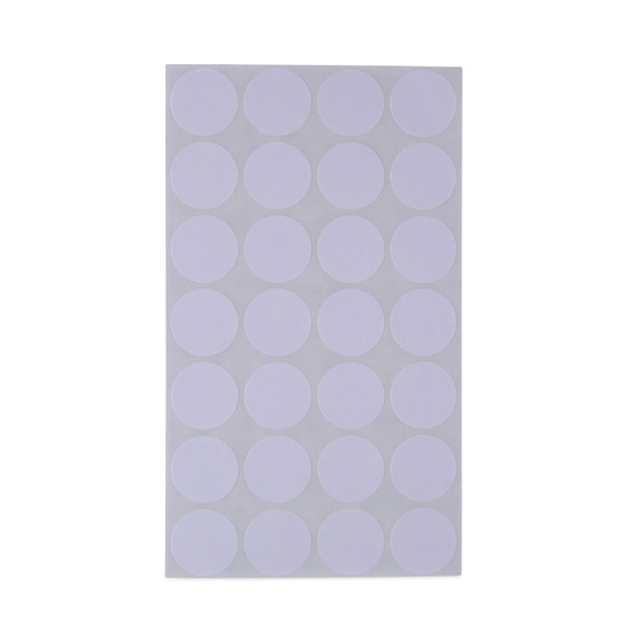 Self-Adhesive Removable Color-Coding Labels, 0.75" dia, White, 28/Sheet, 36 Sheets/Pack