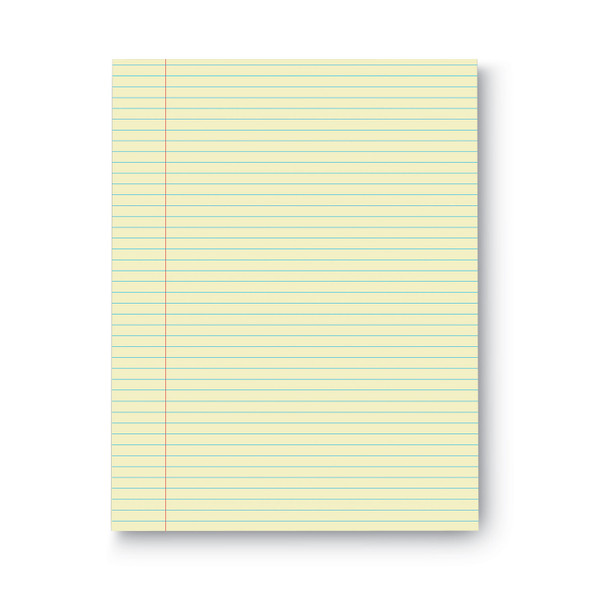 Glue Top Pads, Narrow Rule, 50 Canary-Yellow 8.5 x 11 Sheets, Dozen