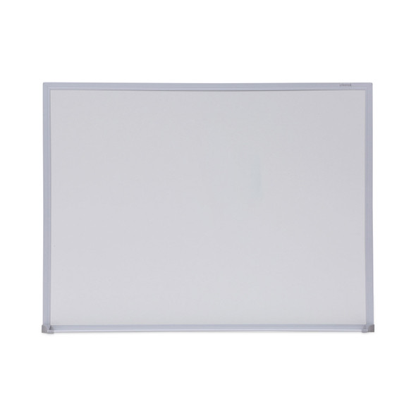 Melamine Dry Erase Board with Aluminum Frame, 24 x 18, White Surface, Anodized Aluminum Frame