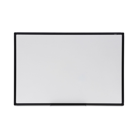 Design Series Deluxe Dry Erase Board, 36 x 24, White Surface, Black Anodized Aluminum Frame