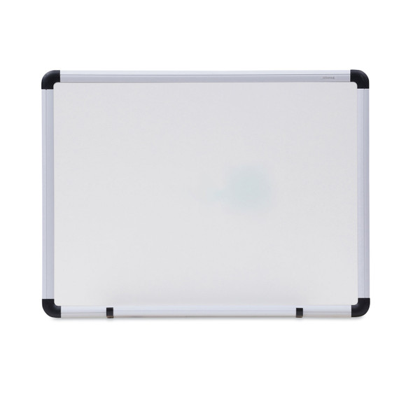 Modern Melamine Dry Erase Board with Aluminum Frame, 24 x 18, White Surface