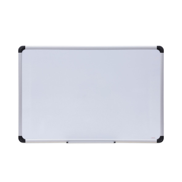 Magnetic Steel Dry Erase Marker Board, 36 x 24, White Surface, Aluminum/Plastic Frame