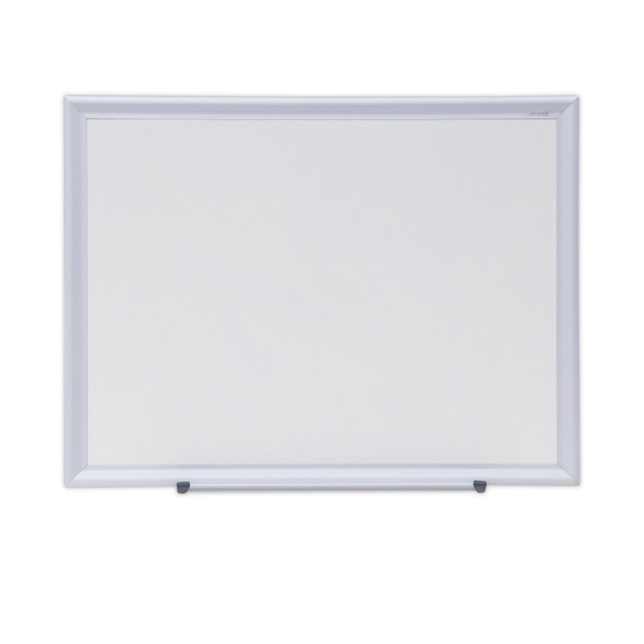 Deluxe Melamine Dry Erase Board, 24 x 18, Melamine White Surface, Silver Aluminum Frame