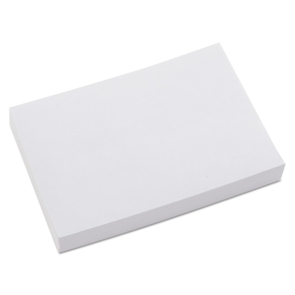 Unruled Index Cards, 4 x 6, White, 500/Pack