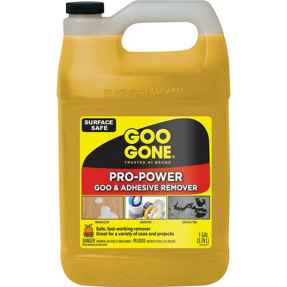 Goo Gone 1-Gallon Pro-Power Goo Remover - 128 fl oz (4 quart) - Citrus Scent - 1 Each - Orange