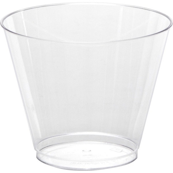 Comet Squat Tumbler - 25 / Pack - 20 / Carton - Clear - Polystyrene - Party, Picnic